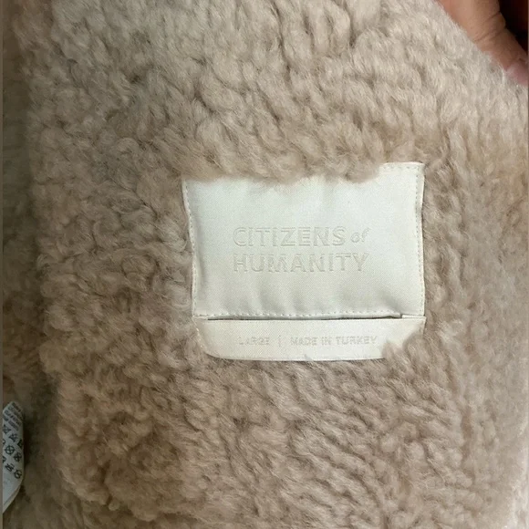 NWT Citizens Of Humanity Liv Shearling JacketLarge